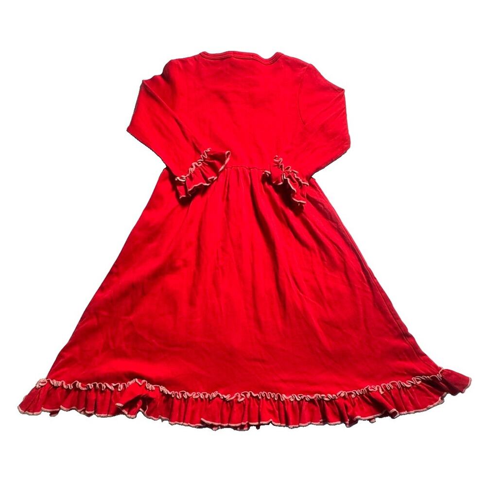 Lemon Loves Lime Girls Size 5 Nutcracker Ballet Red Christmas Ruffle Dress - Picture 4 of 6